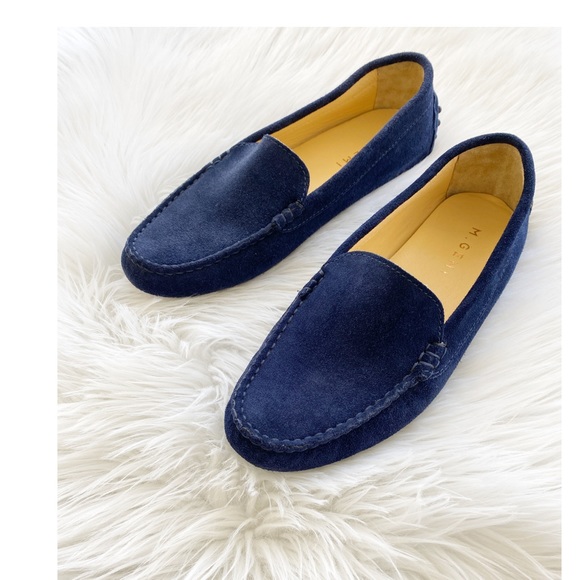 M. Gemi Shoes - M. Gemi • The Felize Blue Suede Loafers